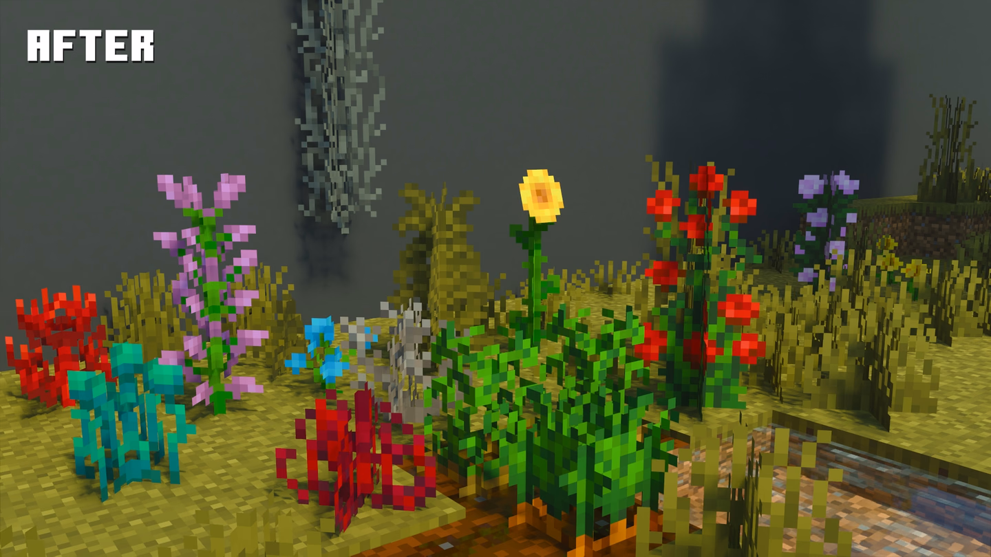 Cross-shaped blocks, fixed