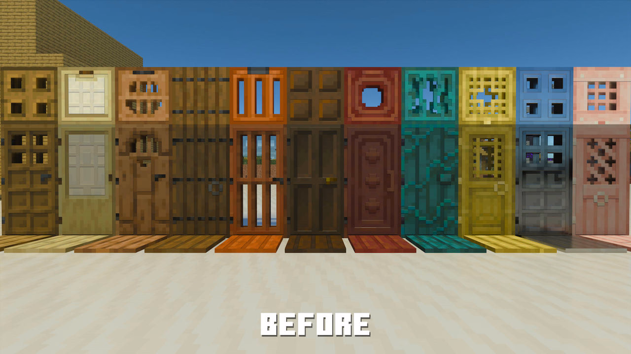 Colour-corrected doors