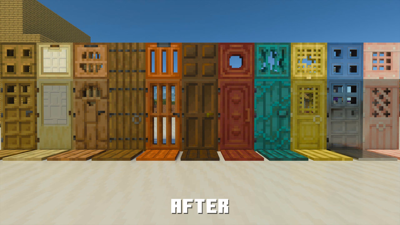 Colour-corrected doors